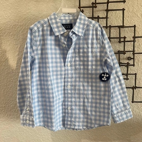 Light Blue Button-Down Shirt – Toddler Boys 4T – NWT – The Children’s Place - Picture 1 of 8